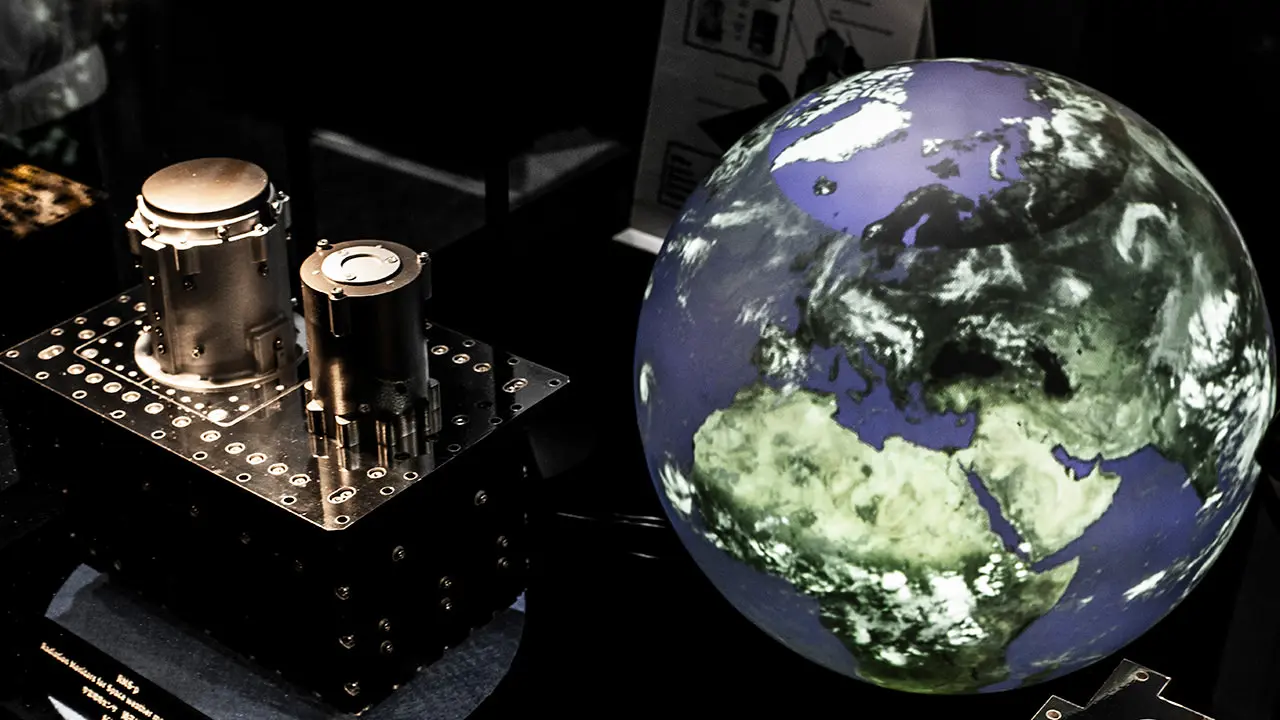 The "Space Weather Prediction Technology Supporting Stable Communications" technology exhibit will showcase various sensors to be installed on the geostationary observation satellite Himawari 10, scheduled for launch in 2029.